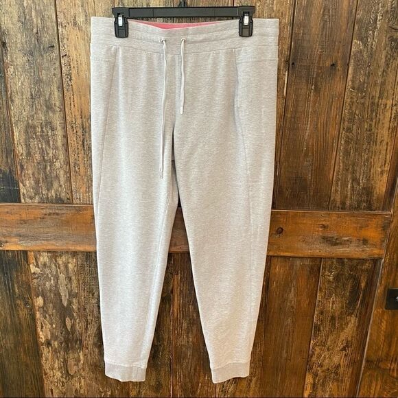 Ralph Lauren M Gray Jogger Front Tie Cotton Cuff Loungewear Sweatpants Joggers - Picture 2 of 8